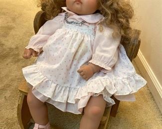 Addie Doll On Her StepstoolBench