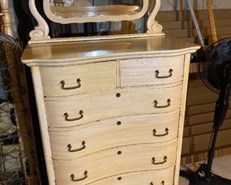 Antique Chest With Mirror