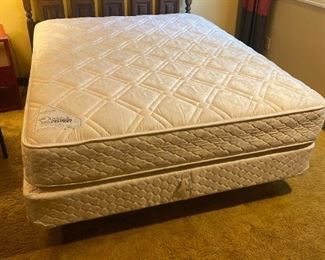 Bassett Furniture Queen Headboard And Frame With Original Mattress Factory Mattress And Boxspring
