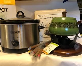 Crock Pot Vintage Fondue Set