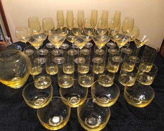 Exquisite Golden Glassware