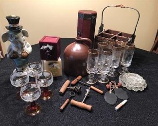 Jim Beam Bottle, an Old Jug, and More