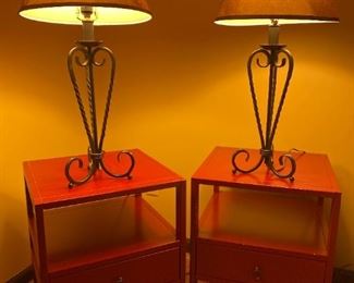 Matching Nightstands And Lamps