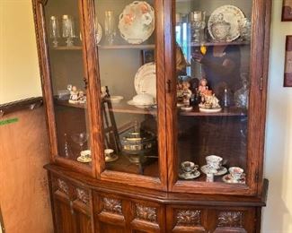 Wood Veneer Dining Hutch