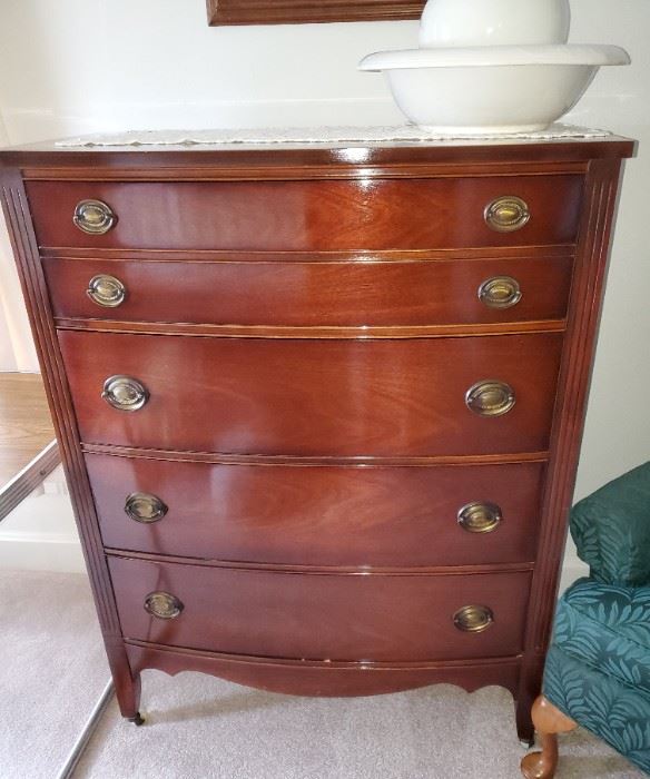 Upright Dixie dresser is the first piece of a 3 piece bedroom set