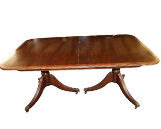 Baker Dining Room Table with 4 leaves