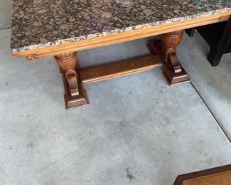 marble topped coffee table