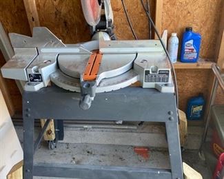 Chop saw with laser marker