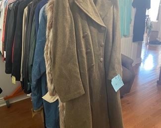full length wool WWI army coat