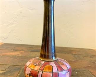 Eduardo Vega signed vase
