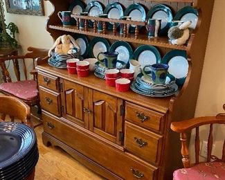 Vintage Rock Maple Buffet Serving Storage Cabinet by Williams Furniture Corp Summer South Carolina