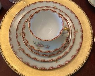 Meito China N.S.P. China made in Japan .  12 Place Setting with Extra Serving Pieces