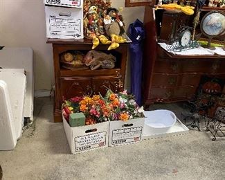 TV Stand Cherry and Flowers