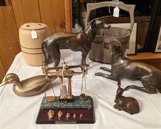 BEAUTIFUL BRASS STATUES AND COLLECTIBLES