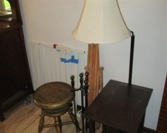 Organ stool and lamp