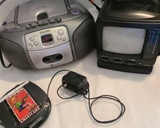 CD players and small tv/radio