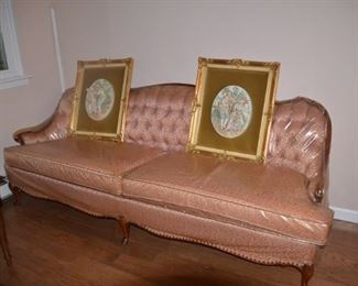 Vintage French Provincial Living Room Sofa