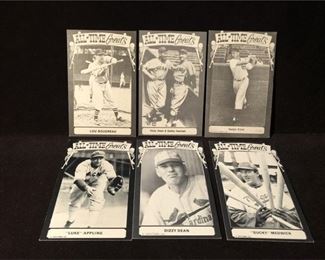 6 AllTime Greats Vintage Baseball Cards  Ducky Medwick, Ralph Kliner  More