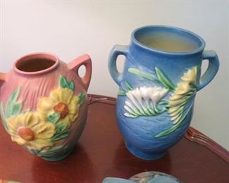 Roseville art pottery.