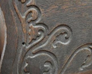 Oak carved details.