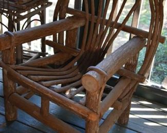Grapevine/twig chair (pair)