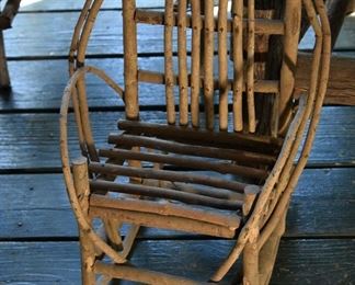 small grapevine/twig chair
