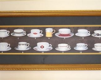 framed print, coffee cups