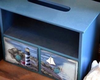 painted blue box