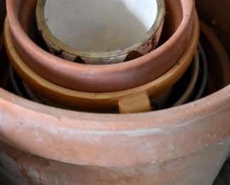 terracotta and other pots