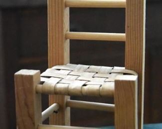 tiny wooden chair