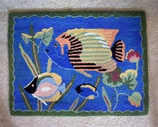 fish theme door mat