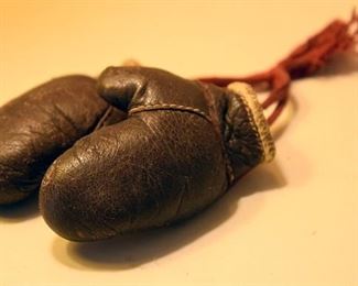 tiny leather boxing gloves