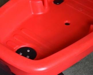 red wagon, with cup holders, by Little Tikes