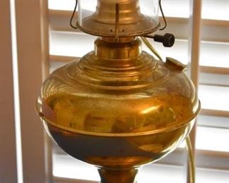 electrified oil lamp