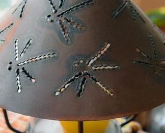 dragonfly metal candle lamp