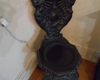 Antique carved old man wind chair