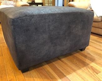 Side view of micro fiber ottoman