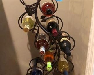 12 slotted steel wine rack