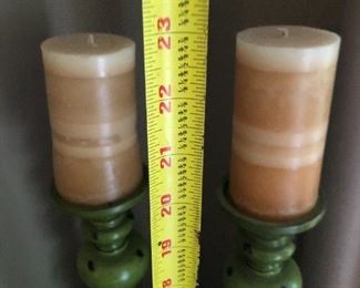 Ceramic candle holders - set of two