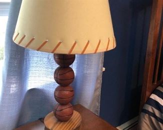 Wood table lamp