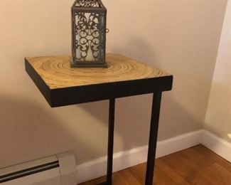 Wood Stand and decorative candle stands 26.5"H x 13.5"D x 13.5"W