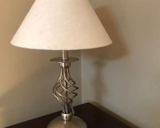 Table lamp -steel 17"H