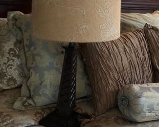 Bronze table lamp - 17"H