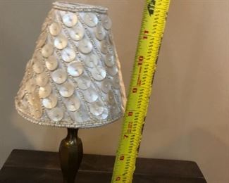 Bronze table lamp stands 12"H