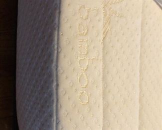 trundle bed with roll out second bed - bamboo, organic mattress (like new)