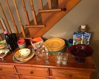 Assortment of fine tableware and stoneware