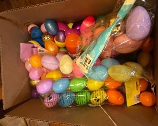 Assortment of Plastic Easter Eggs