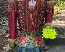 Holiday Nut Cracker - Stands 6 Ft tall. Slight damage on side but works fine!