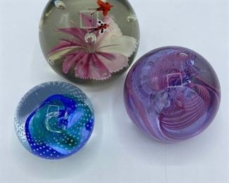 Caithness Scotland Glass Paperweights