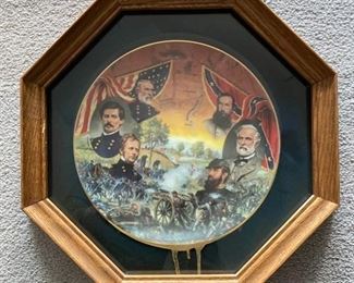 Civil War Framed Plate Collection